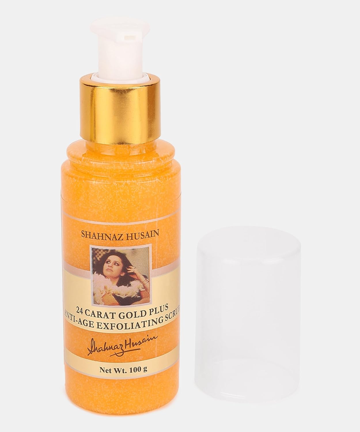 Shahnaz Husain 24 Carat Gold Anti Age Exfoliating Scrub, 100g, Golden - 2