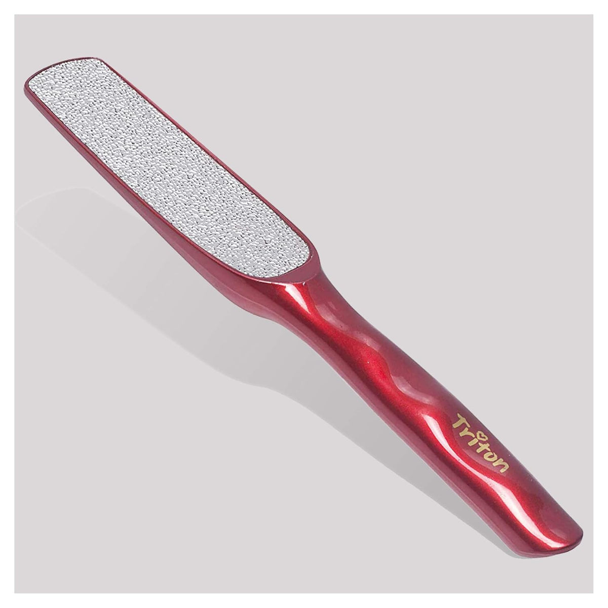 TRITON Professional Dual-Sided Foot Scraper & Callus Remover - Deep Red - 1