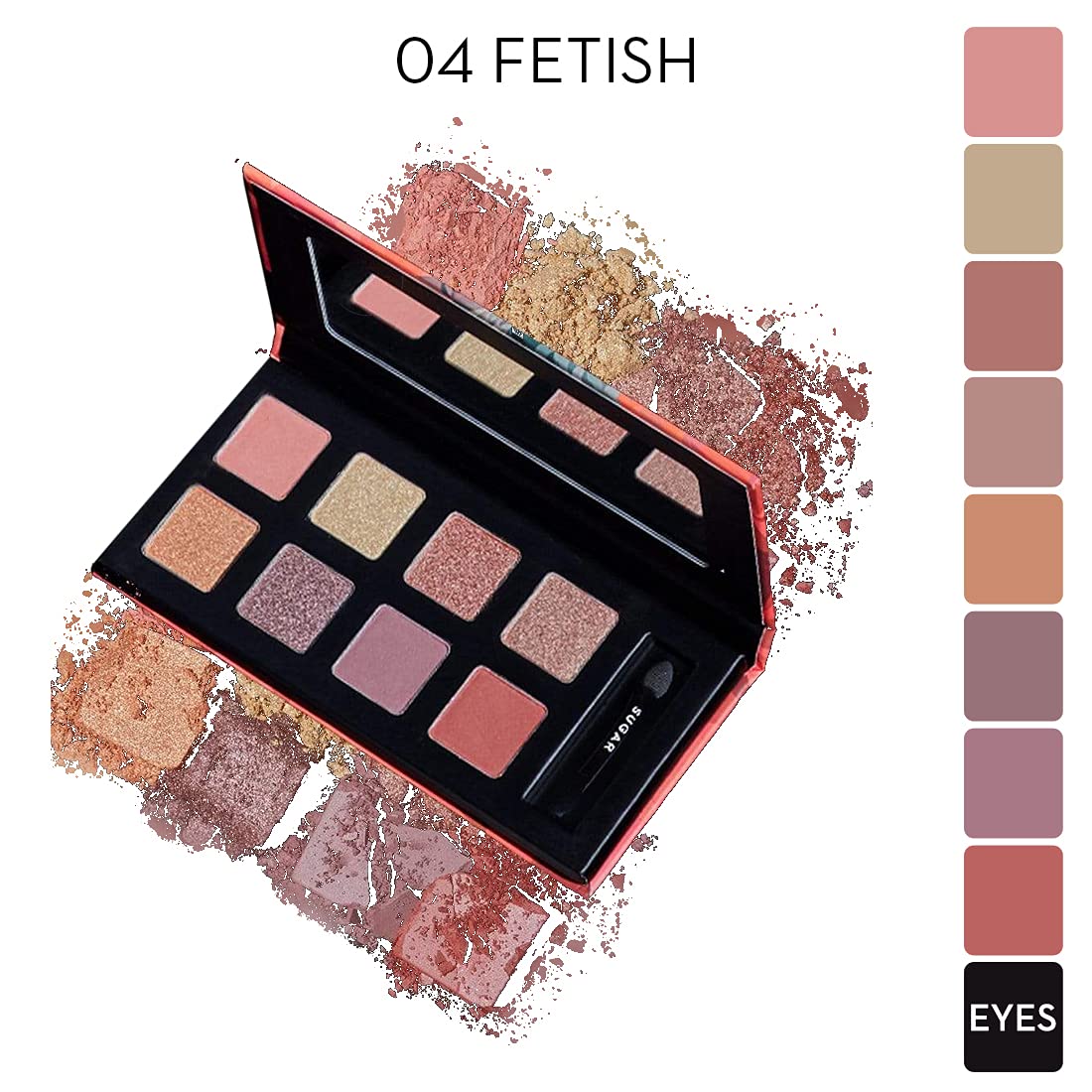 SUGAR Cosmetics Blend The Rules - Eyeshadow Palette 04 Fetish | PowderParaben-Free, Multicolor, Matte Finish - 2