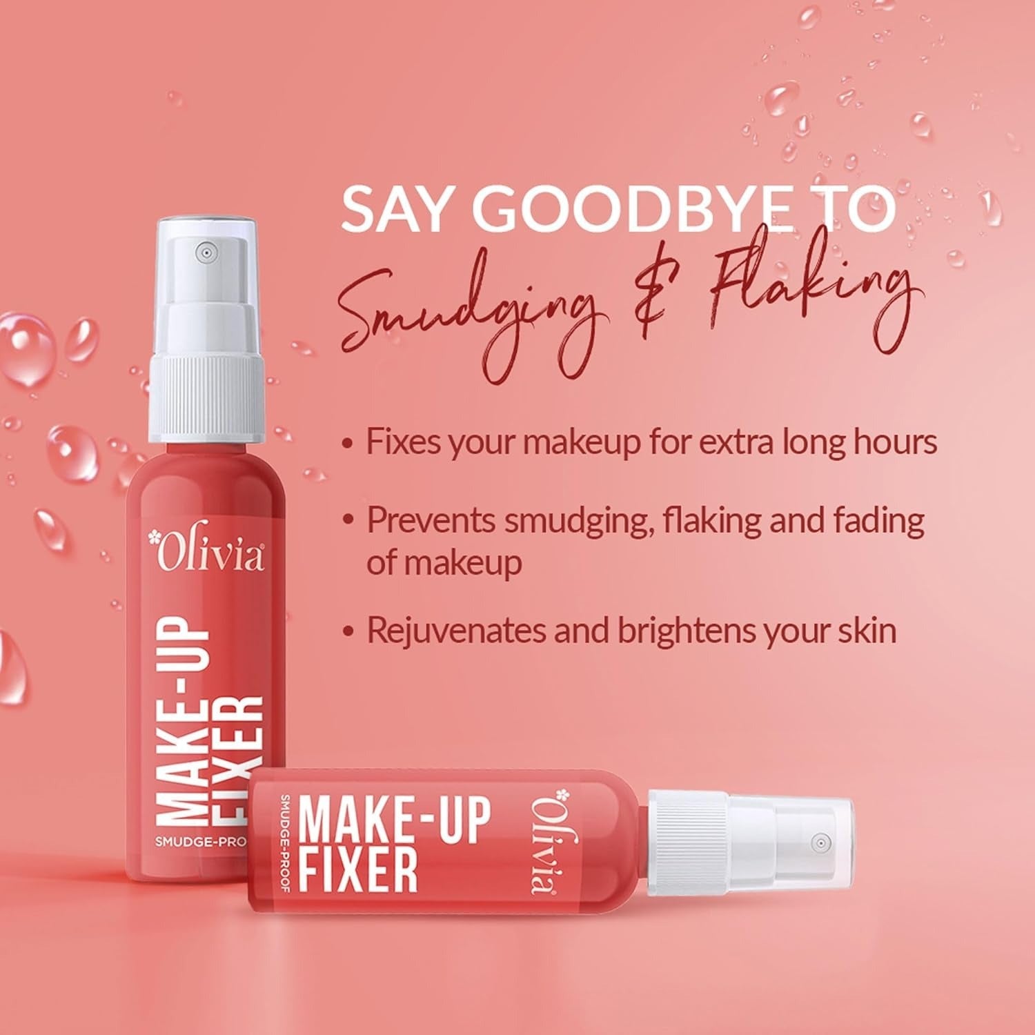 Olivia Smudgeproof Makeup Fixer | Long-Lasting Spray | 50ml - 2