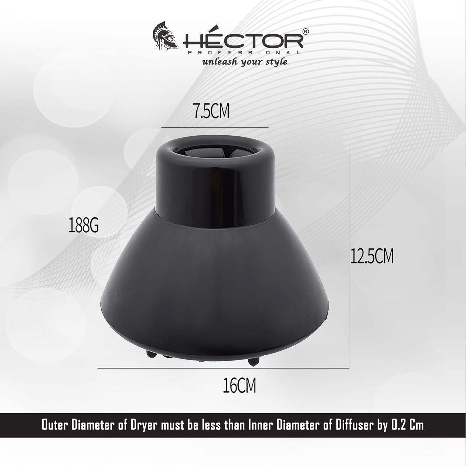 Hector Professional Diffuser for Hair Dryer - 2