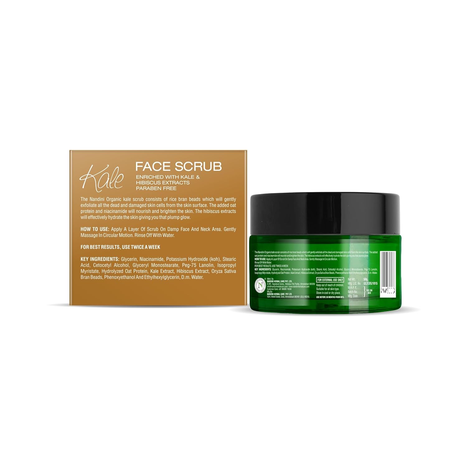 Nandini Organic Kale Face Scrub Gel - 2