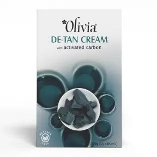 Olivia De-Tan Cream with Activated Carbon | Exfoliates & Deep Cleanses Skin (72g) - 1