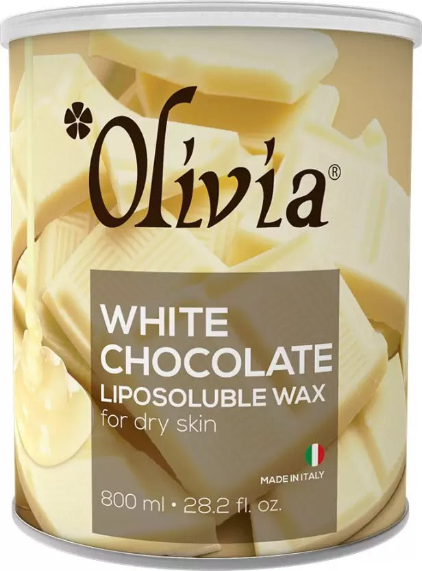 Olivia White Chocolate Liposoluble Hair Removal Wax for Dry Skin - 800ml - 1