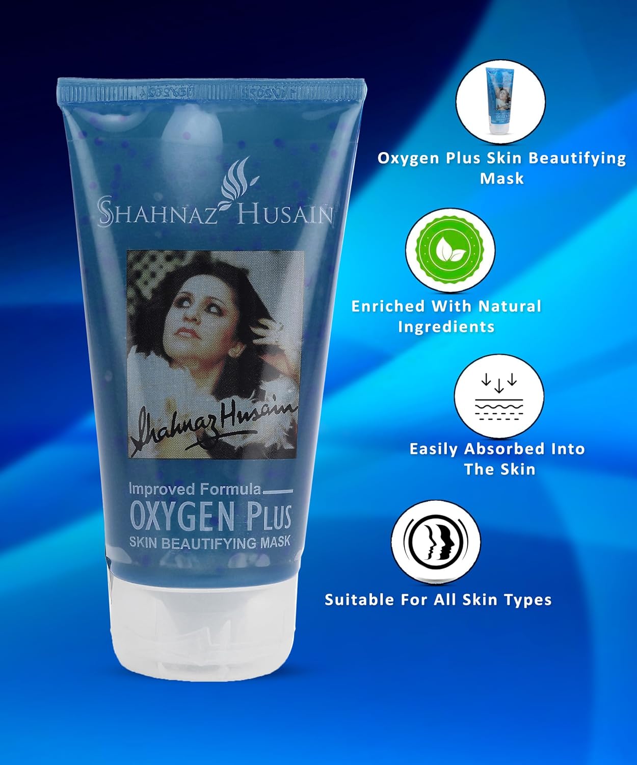 Shahnaz Husain Oxygen Plus Skin Beautifying Mask, 150gm - 2
