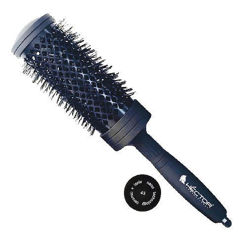 Hector Round Brush PRO L-43mm | Professional Styling Tool for Salon-Quality Hair - 1