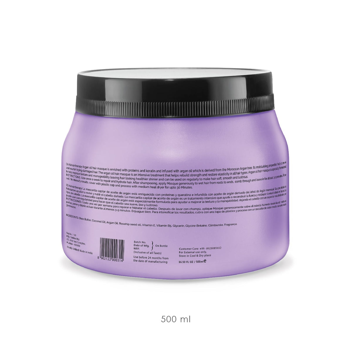 KT Professional Kehairtherapy Argan Oil Masque Hair Spa - 500 ml - 2