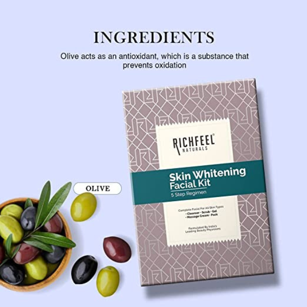 Richfeel Naturals Skin Whitening Facial Kit 5X50gm - 2