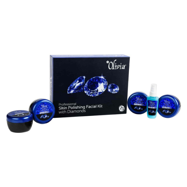 Olivia Professional Skin Polishing Facial Kit With Diamonds 400gm - 2