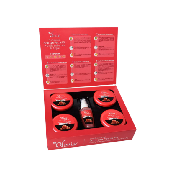 Olivia Professional Anti-tan Facial Strawberries And Apple 400gm - 2