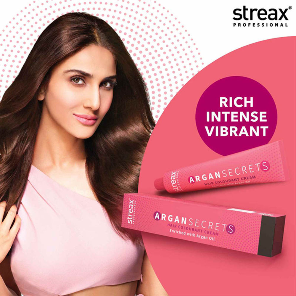 Streax Professional Argan Secret Hair Colourant Cream - Blonde 7 - 60gm - 2