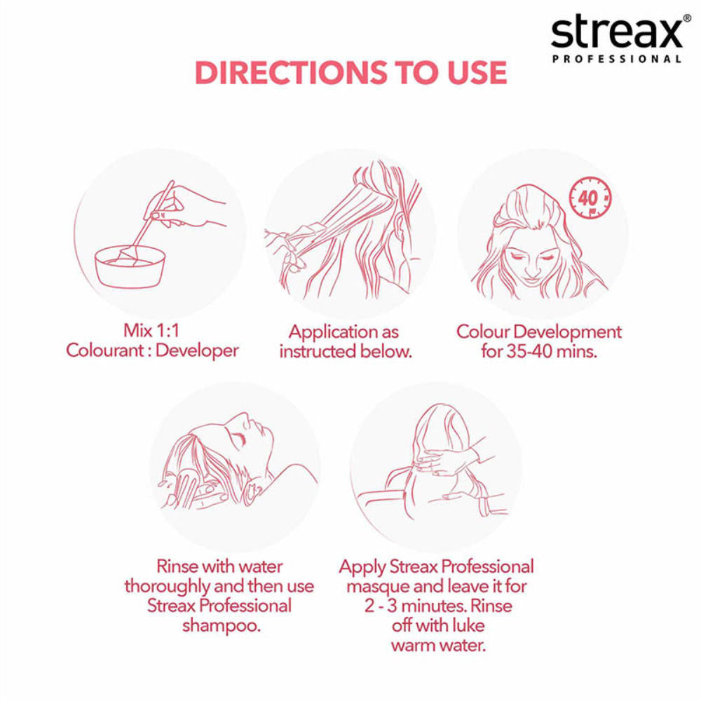 Streax Professional Argan Secrets Hair Colourant Cream - Light Ash Brown 5.1 - 2