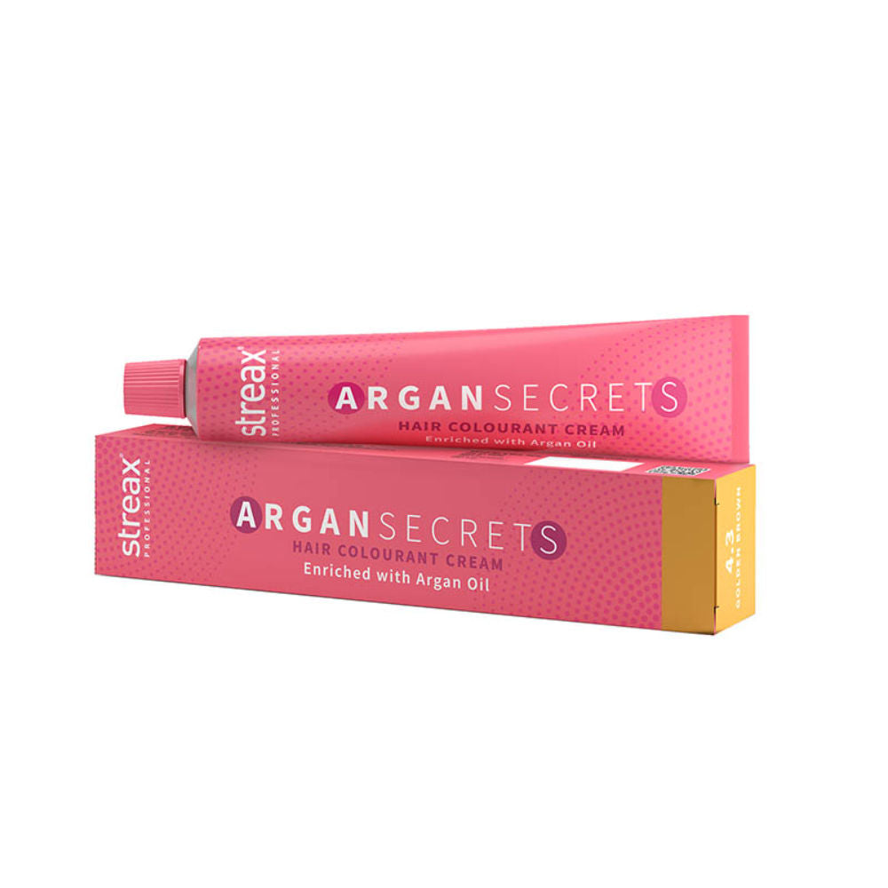 Streax Professional Argan Secret Hair Colourant Cream- Dark Blonde 6 - 60 gms - 1