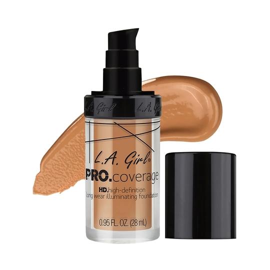 L.A. Girl PRO Coverage HD Foundation (Soft Honey, Beige, Nude Beige, Natural, Porcelain, Fair) - 1