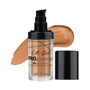 L.A. Girl PRO Coverage HD Foundation (Soft Honey, Beige, Nude Beige, Natural, Porcelain, Fair)