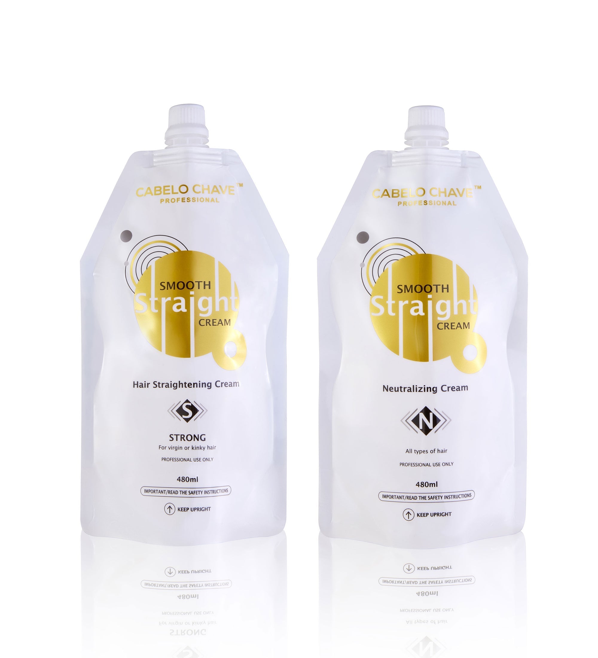 Hair Straightening Cream Strong & Neutralizing Cream 480ml - 1