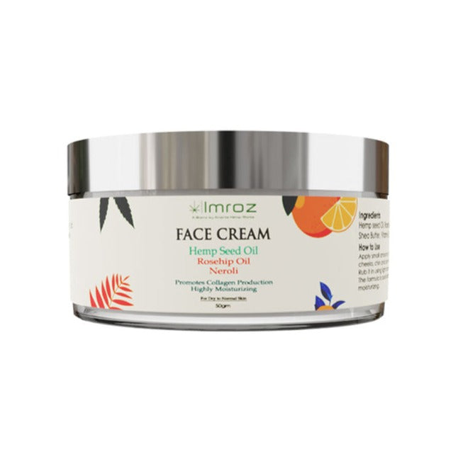 IMROZ Face Cream with Hemp Seed Oil & Rosehip Oil - 1