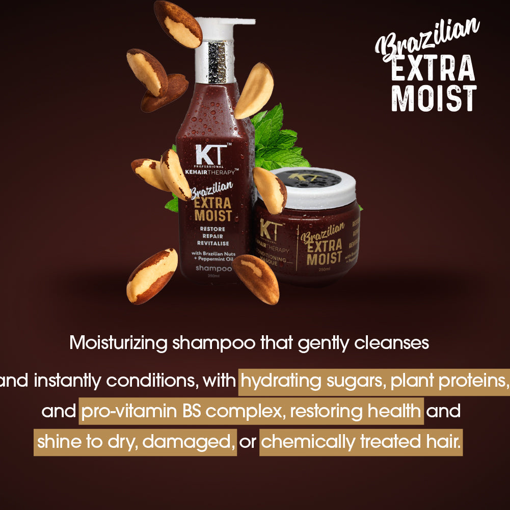 KEHAIRTHERAPY PROFESSIONAL Brazilian Extra Moist Shampoo - 250ml | Hydrating Shampoo for Dry & Damaged Hair - 2