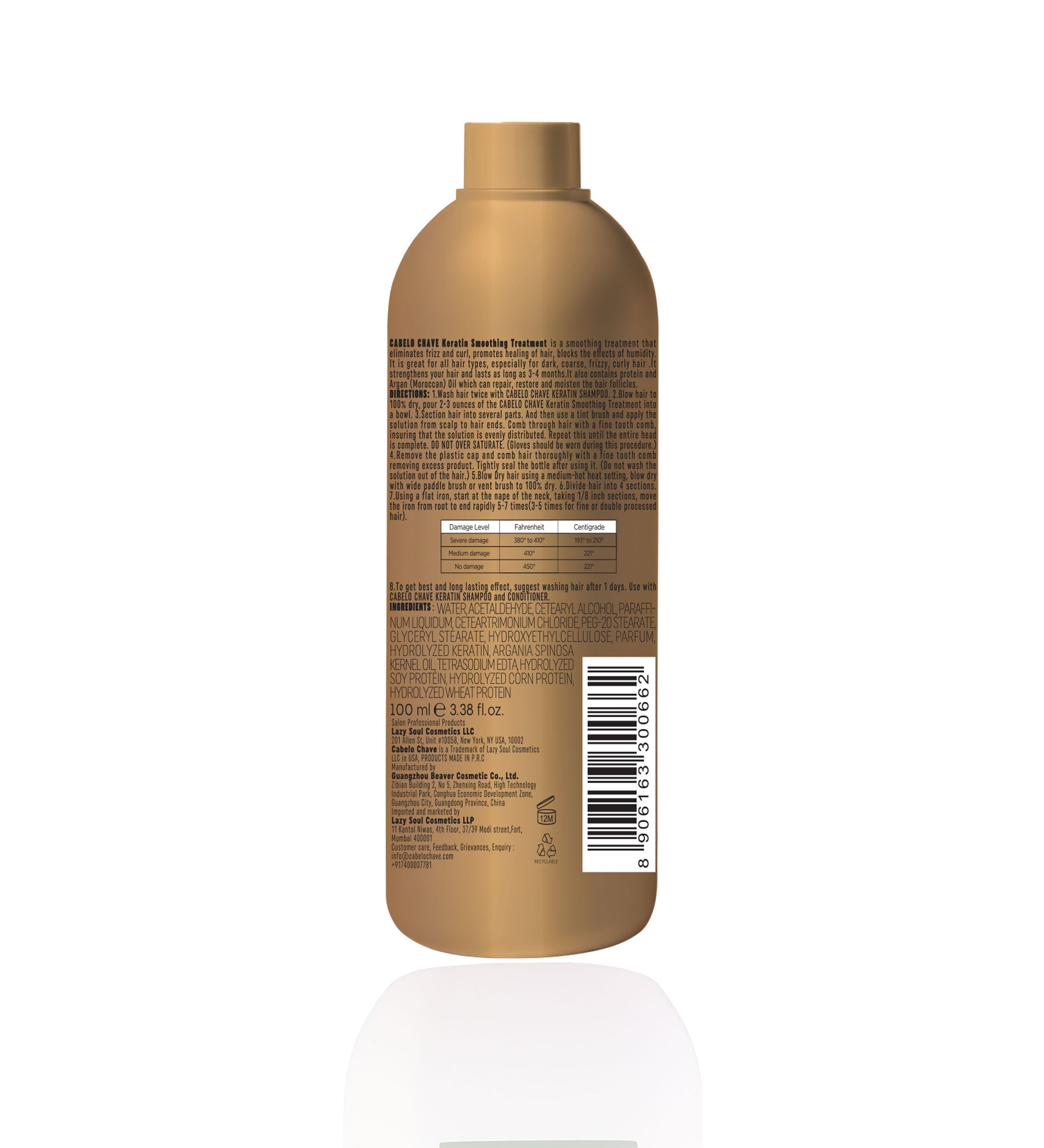 Cabelo Chave Keratin Treatment with Neoplex 500ml - 2
