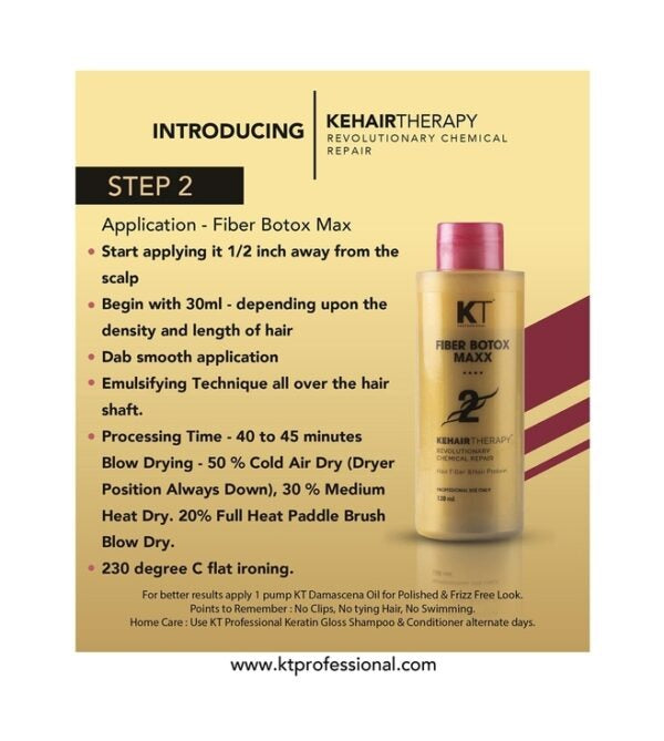 KT Professional Home Keratin Fiber Botox Maxx Starter Kit 480 ML - 2