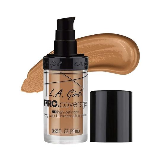 L.A. Girl PRO Coverage HD Foundation (Soft Honey, Beige, Nude Beige, Natural, Porcelain, Fair) - 2
