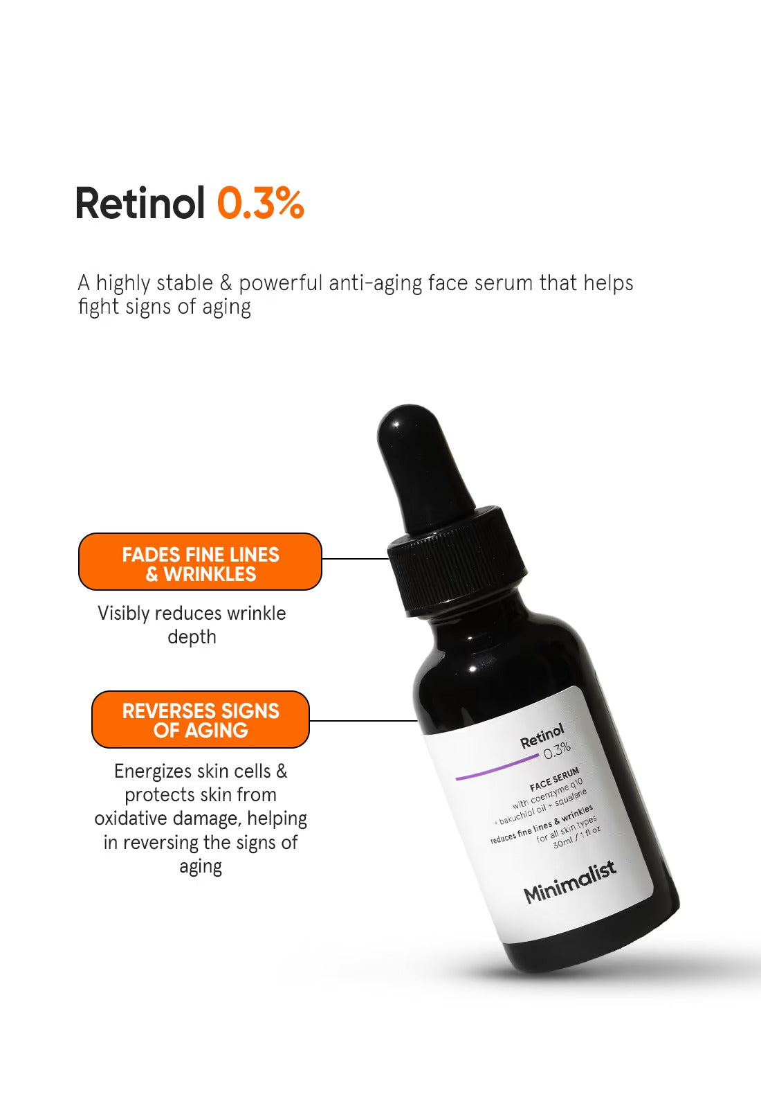 Minimalist Retinol 0.3% Face Serum - 2