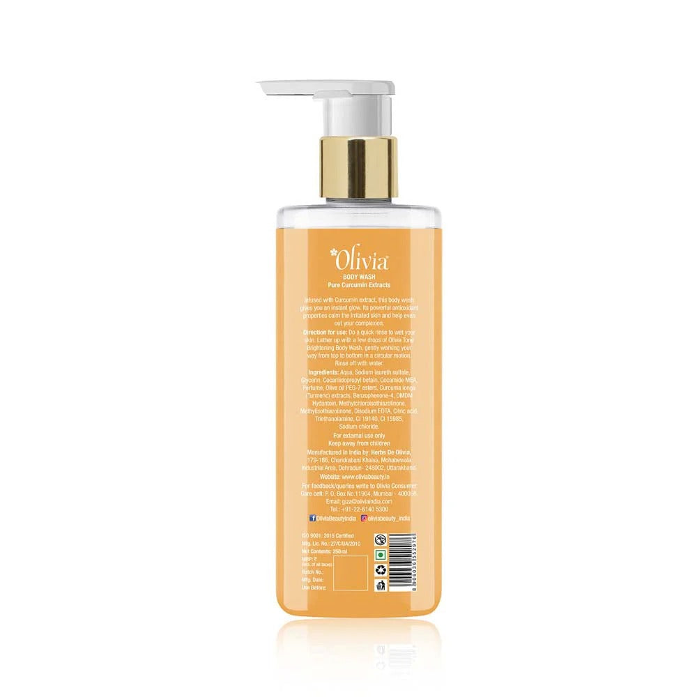 Olivia Tone Brightening Body Wash with Pure Curcumin Extracts - 2