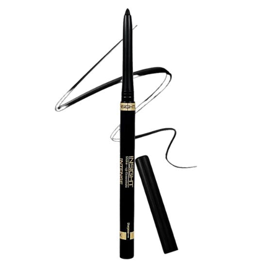 INSIGHT Cosmetics Intense Kohl Kajal - With Sharpener, 4X Black, Waterproof, Long-Lasting, 0.35 g - 1
