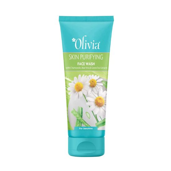 Olivia Skin Purifying Face Wash with Chamomile Aloe Vera and Green Tea Extracts - 1