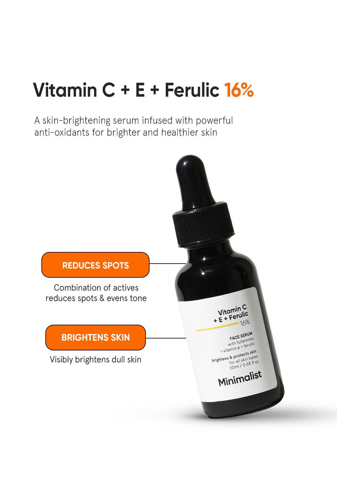 Minimalist Vitamin C + E + Ferulic 16% Face Serum - 2