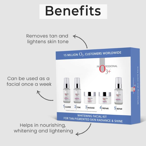 O3+ Tan-Pigmented Whitening Facial Kit - (5Pcs) - 2