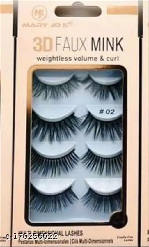 MARY JOK 3D FAUX MINK Multi-Dimensional Lashes 5 Pair Pack #2 - 1