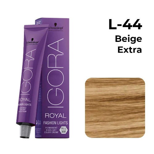 Schwarzkopf Professional Igora Royal Fashion Permanent Color Creme (L-44 Beige Extra) - 1