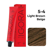 Schwarzkopf Professional Igora Royal Permanent Color Creme (5-4 Light Brown Beige)