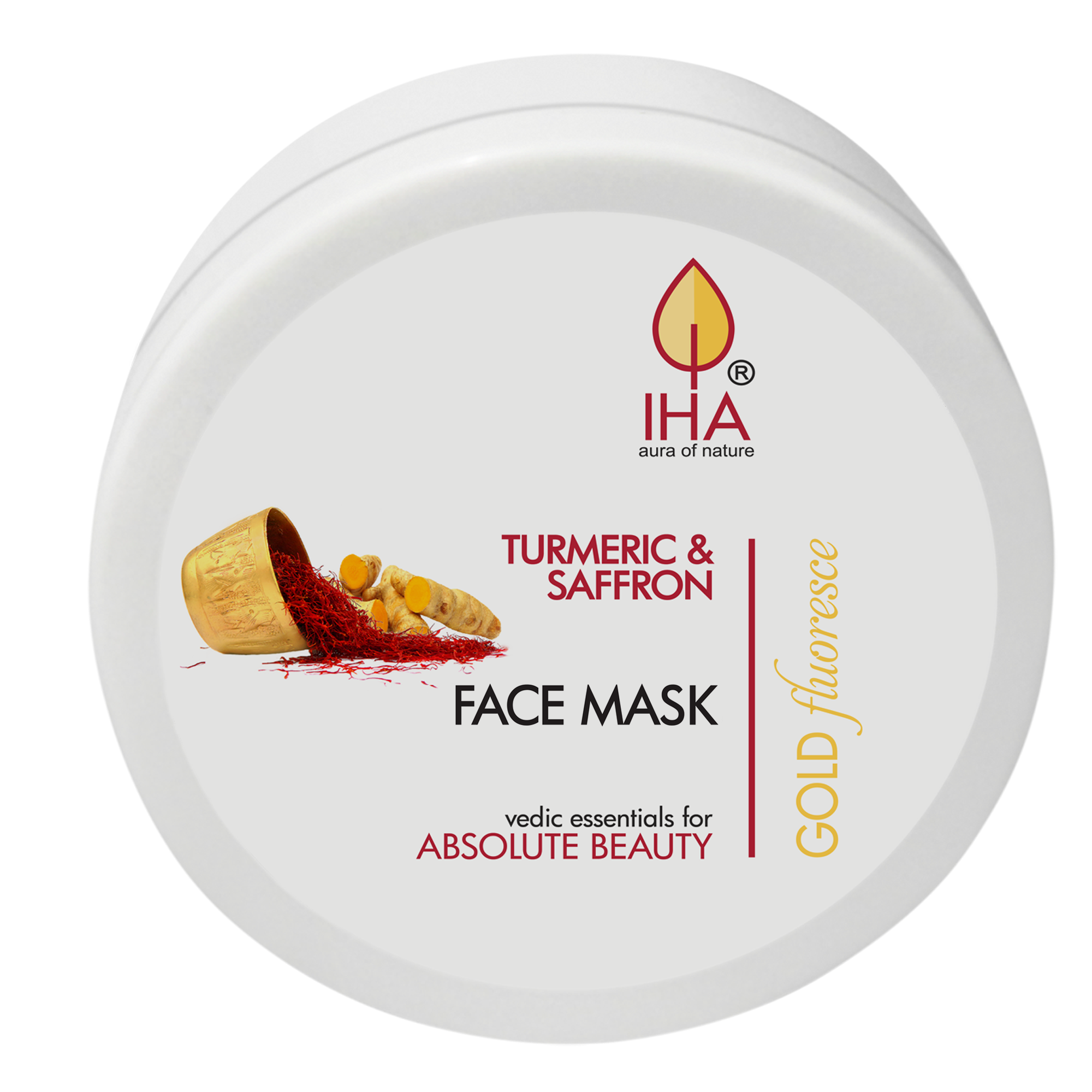 IHA Gold Turmeric & Saffron Face Mask, 500g - 1