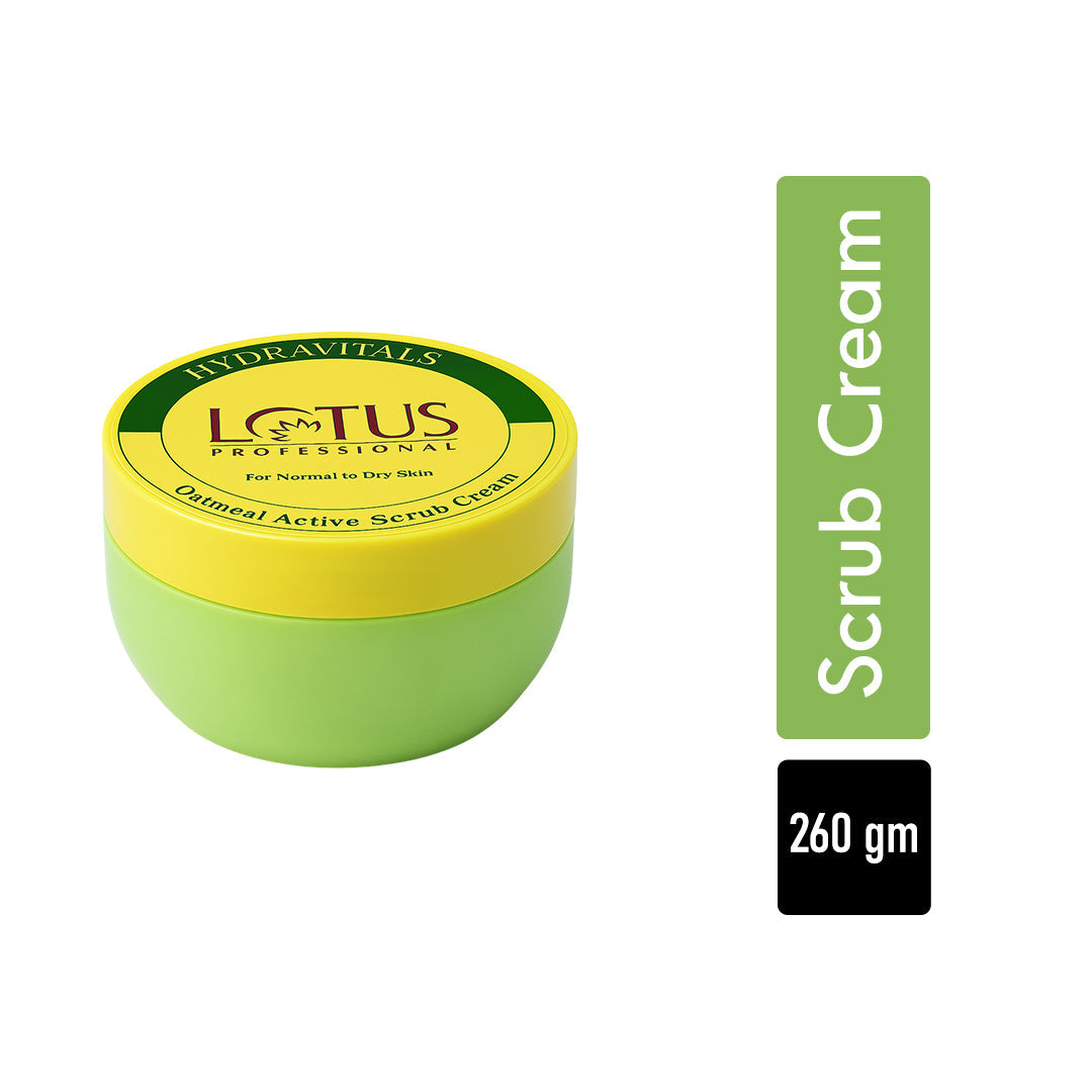 Lotus Professional Hydravitals Oatmeal Active Scrub Cream – 260g - 1