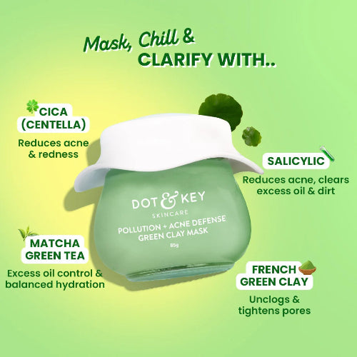 Dot & Key Cica & Salicylic French Green Clay Face Mask - 2