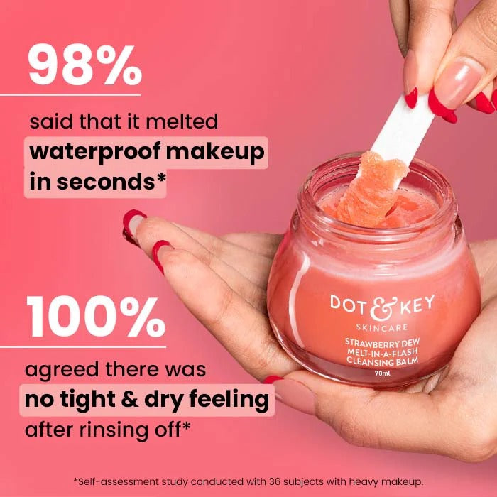 Strawberry Dew Cleansing Balm – Dewy & Soft Skin