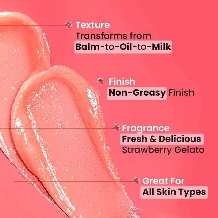 Strawberry Dew Cleansing Balm – Dewy & Soft Skin