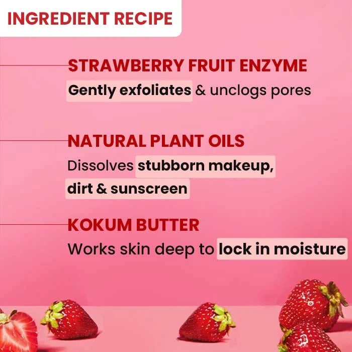 Strawberry Dew Cleansing Balm – Dewy & Soft Skin