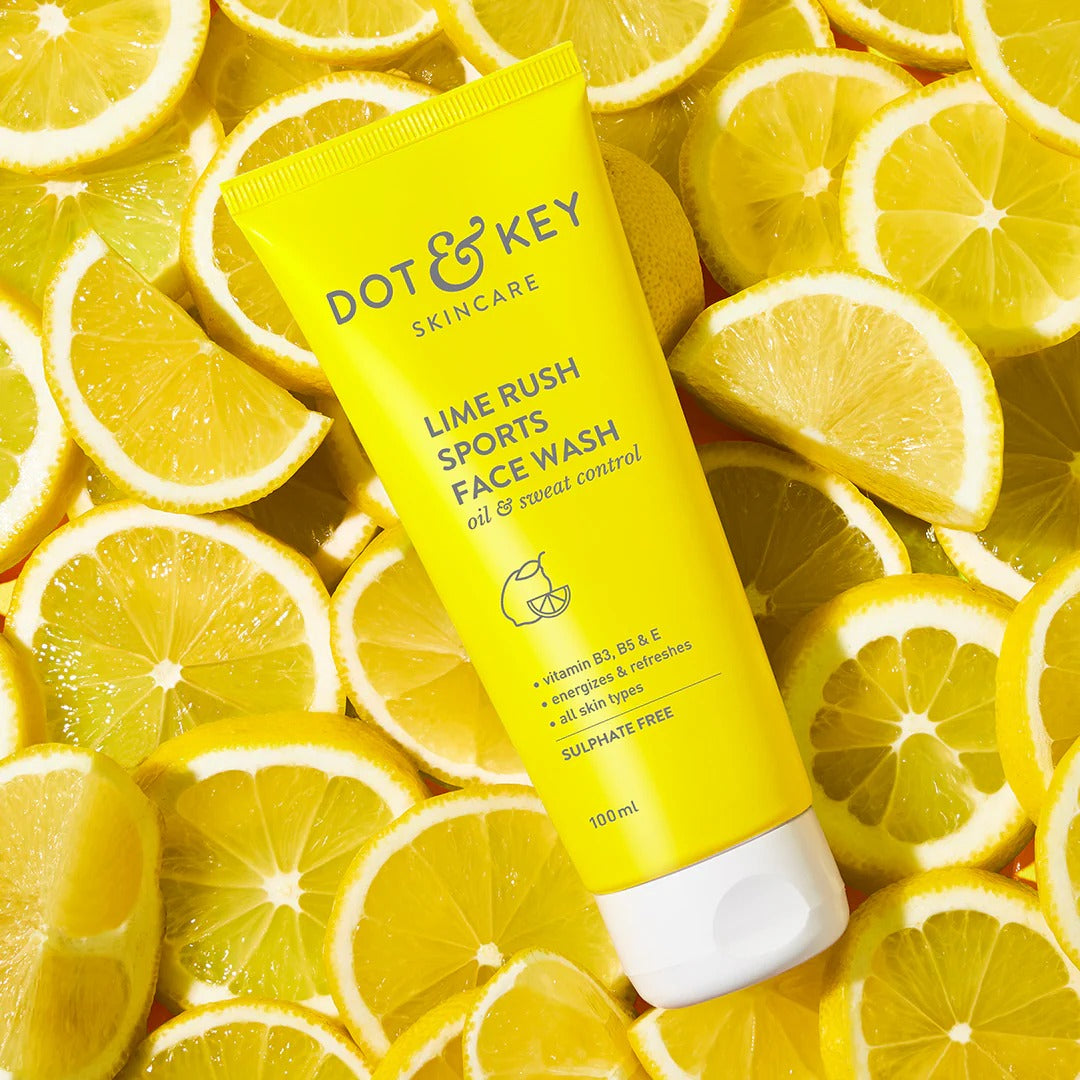 Dot & Key Lime Rush Sports Face Wash – Oil Control & Freshness