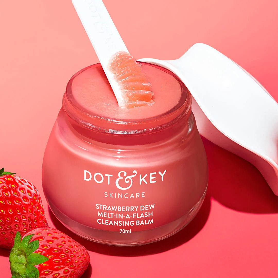 Strawberry Dew Cleansing Balm – Dewy & Soft Skin