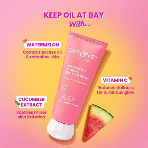 Dot & Key Watermelon Gel Face Wash – Refreshing & Hydrating