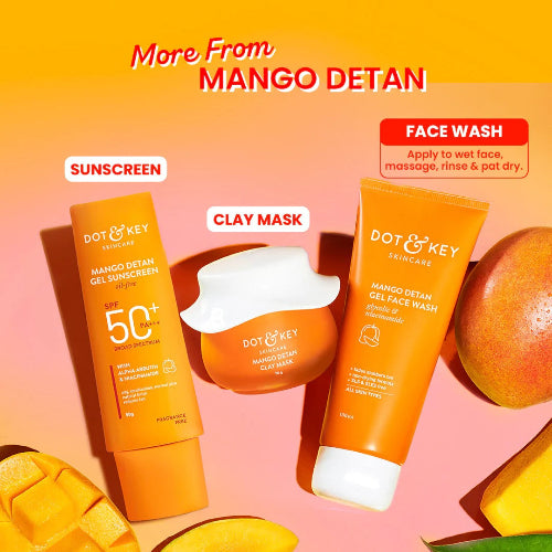 Dot & Key Mango Detan Gel Face Wash – Brightening & Refreshing