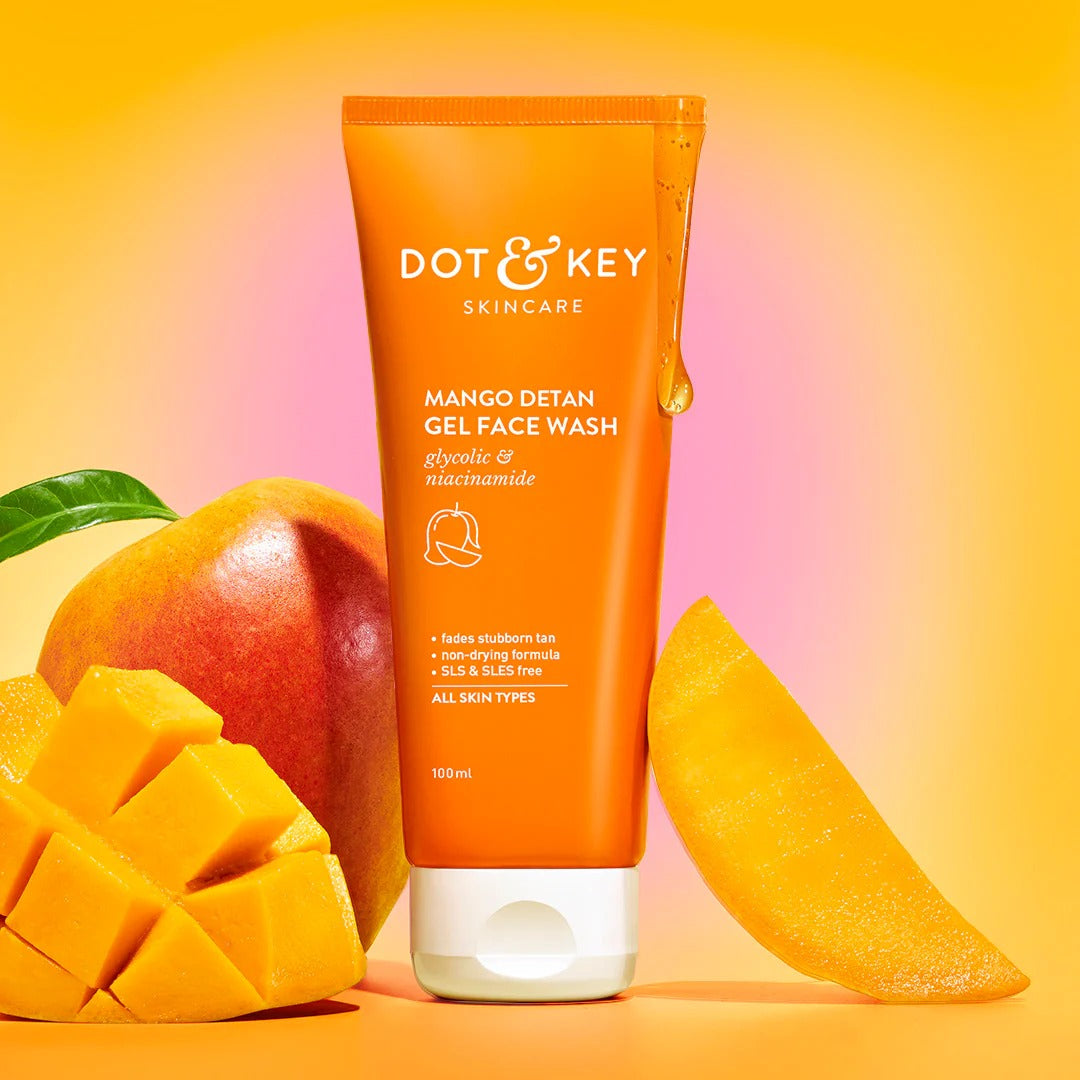Dot & Key Mango Detan Gel Face Wash – Brightening & Refreshing
