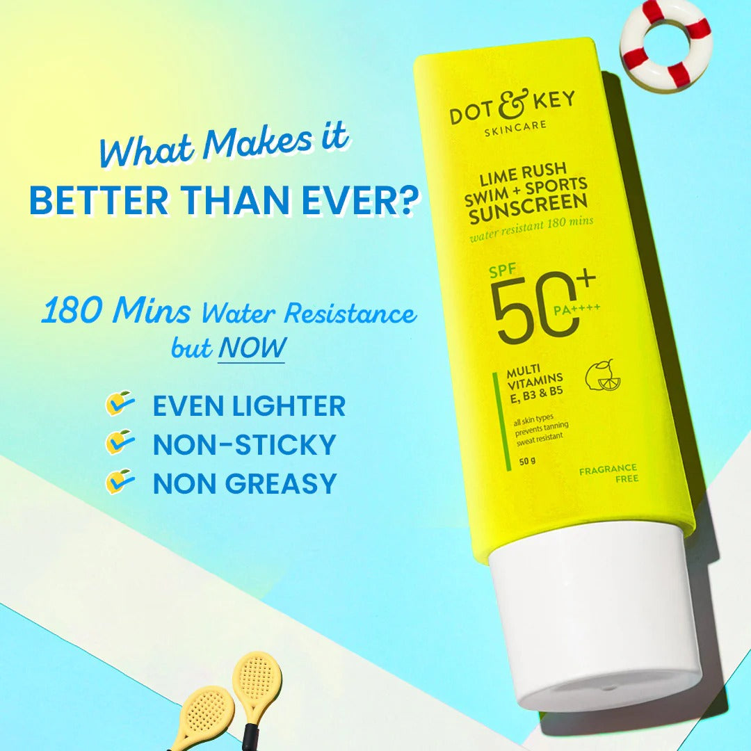 Dot & Key Swim + Sports Sunscreen SPF 50+ (Water Resistant)