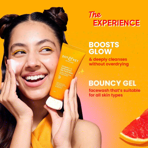 Dot & Key Vitamin C + E Gel Face Wash – Radiant Glow
