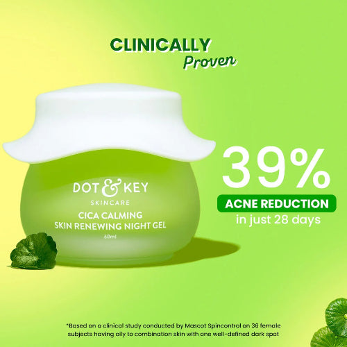 Dot & Key Cica Calming Night Gel (Niacinamide + Green Tea)