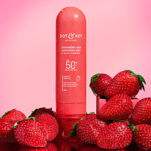 Dot & Key Strawberry Dew Sunscreen Face Mist SPF 50+ PA+++