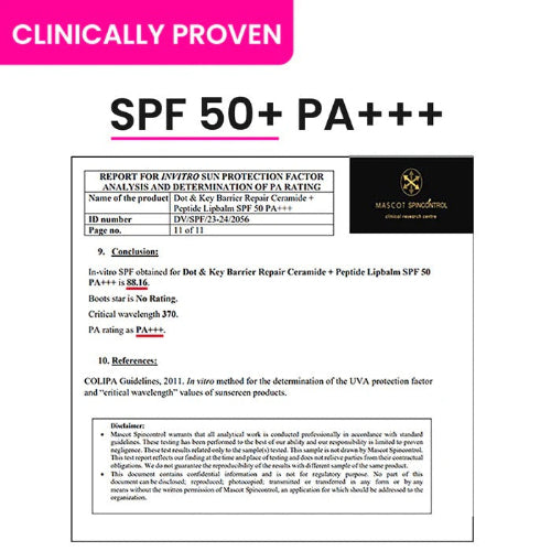 Dot & Key Ceramide + Peptide Lip Balm SPF 50 PA+++